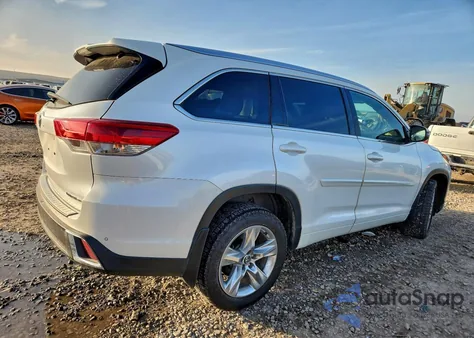 2018 Toyota Highlander Limited z USA, uszkodzony, nr VIN 5TDDZRFH5JS829735
